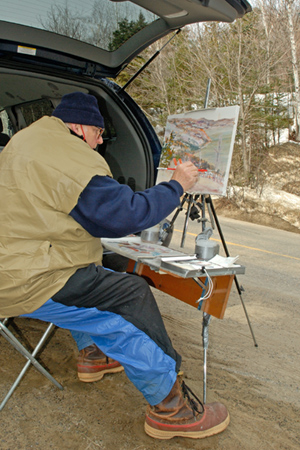 Painting in Charlevoix