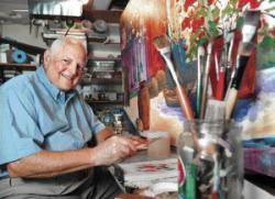 John Mlacak in his studio